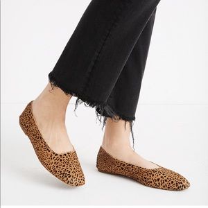 Madewell The Cory Flat in Leopard Calf Hair